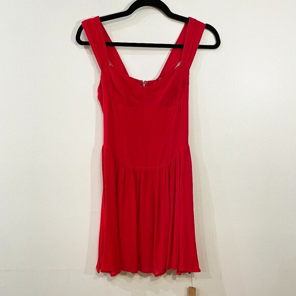 Last Chance! New Ref Taiga Sweetheart Mini Dress Poinsetta Red 2, XS $218 - Picture 4 of 11